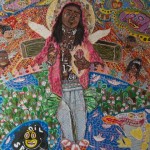 Erlin Geffrard - Weezy, 2012 - 78.5'' x 65'' x 2.75'' - mixed media on canvas Erlin Geffrard - Weezy, 2012 - 78.5'' x 65'' x 2.75'' - mixed media on canvas